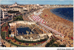 AJWP5-0450 - PISCINE - LES SABLES-D'OLONNE - LA PISCINE ET LA PLAGE  - Autres & Non Classés