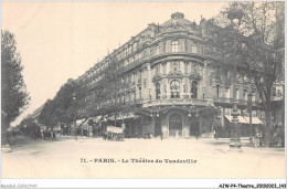 AJWP4-0401 - THEATRE - PARIS - LE THEATRE DU VAUDEVILLE  - Teatro