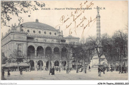 AJWP4-0341 - THEATRE - PARIS - PLACE ET THEATRE DU CHATELET  - Teatro