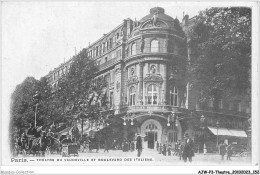 AJWP3-0305 - THEATRE - PARIS - THEATRE DU VAUDEVILLE ET BOULEVARD DES ITALIENS  - Theatre