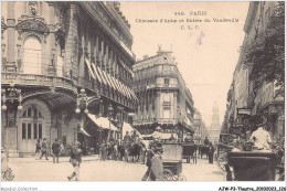 AJWP3-0292 - THEATRE - PARIS - CHAUSSEE D'ANTIN ET ENTREE DU VAUDEVILLE  - Theatre