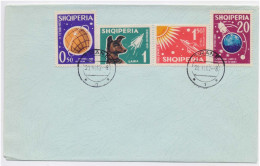 Russian Sputnik II With Dog Laika, First Animal In Space, Space Dog, Orbit, Astronaut, Astrology, Astronomy Albania FDC - Sterrenkunde