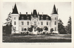 XXX -(40) LAPEYRADE - CHATEAU DE LUBBON - CARTE PHOTO - 2 SCANS - Other & Unclassified