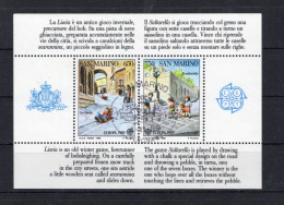 1989 SAN MARINO BF 32 USATO Europa - Blocks & Kleinbögen