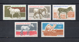 MALI  N° 124 à 128    NEUFS SANS CHARNIERE  COTE 6.00€    ANIMAUX FAUNE - Malí (1959-...)