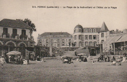 XXX -(44) PORNIC - LA PLAGE DE LA NOEVEILLARD ET L' HOTEL DE LA PLAGE - ANIMATION - 2 SCANS - Pornic