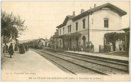 38 LE PEAGE De ROUSSILLON. Train Locomotive En Gare - Roussillon