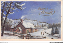 AJRP1-0109 - FETES - BONNE ANNEE - NEIGE  - Anno Nuovo