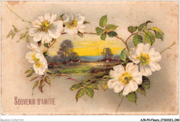 AJRP9-0933 - FLEURS - EGLANTIER - SOUVENIR D'AMITIE - Flores