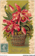 AJRP8-0788 - FLEURS - BONNE ANNEE - POT DE CATTLEYA  - Flowers