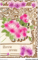 AJRP8-0789 - FLEURS - BONNE ANNEE - ROSE - Flowers