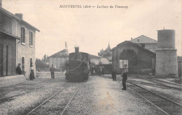 MONTREVEL (Ain) - La Gare Du Tramway - Cachet Hôpital-Hospice - Voyagé 1915 (2 Scans) Touchant Déal à Valissant Cours - Unclassified