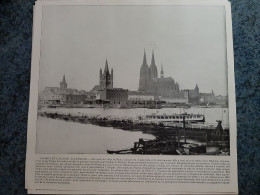 AFFICHE  - PHOTOGRAPHIQUE   -   LE RHIN ET COLOGNE EN ALLEMAGNE - Afiches