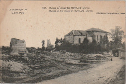 XXX -(51) GUERRE 1914/16 - RUINES DU VILLAGE DES HURLUS  - 2 SCANS - Other & Unclassified