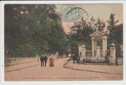 L'ISLE ADAM - VAL D'OISE - LE MONUMENT DE JULES DUPRE ET LA RUE MELLET - L'Isle Adam