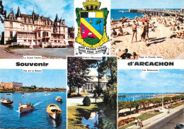 Navigation Sailing Vessels & Boats Themed Postcard Bassin D'Arcachon Le Grand Casino - Zeilboten