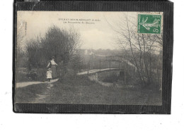 91- EPINAY-sous-SENART-Une Vue Animée De La " PASSERELLE De BOUSSY " - Epinay Sous Senart