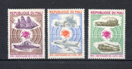 MALI  N° 218 à 220    NEUFS SANS CHARNIERE  COTE 4.00€    UPU BATEAUX AVION - Malí (1959-...)