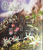Bhutan 2002 Orchids Flowers Sheetlet MNH - Orchids