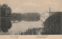 XXX -(60) GUERRE 1914 - LE PONT DE BORAN - DESTRUCTION - 2 SCANS - Boran-sur-Oise