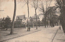 XXX -(60) NOYON - LES VILLAS ET LE BOULEVARD CARNOT - 2 SCANS - Noyon