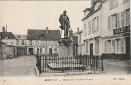 XXX -(60) BEAUVAIS - STATUE DU DOCTEUR GERARD  - " LA REPUBLIQUE DE L' OISE " - IMPRIMERIE- 2 SCANS - Beauvais