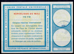 RÉPUBLIQUE DU MALI  Vi20  110 FM  International Reply Coupon Reponse Antwortschein IRC IAS BAMAKO 04.01.74 - Malí (1959-...)