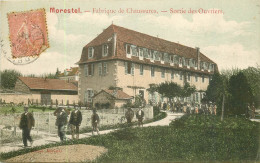 WW 38 MORESTEL. Sortie Des Ouvriers De La Fabrique De Chaussures 1906 - Morestel