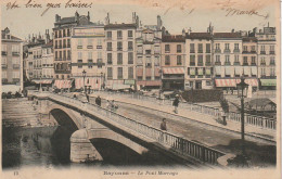 XXX -(64) BAYONNE - LE PONT MARENGO - CARTE COLORISEE - 2 SCANS - Bayonne