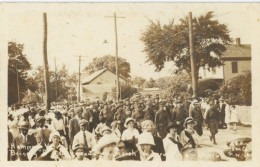 Real Photo Hampton Battery D  Black And White People On A Parade - Hampton