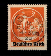 Deutsches Reich 136 Typ I Gestempelt Geprüft Infla #GR652 - Other & Unclassified