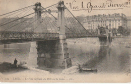 XXX -(69) LYON - LE PONT SUSPENDU DU MIDI SUR LA SAONE - 2 SCANS - Lyon 2