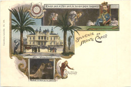 Souvenir De Monte Carlo - Litho - Sonstige & Ohne Zuordnung