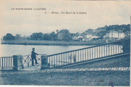 XXX -(70) GRAY - UN BORD DE LA SAONE - 2 SCANS - Gray