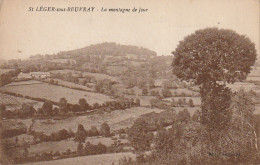 XXX -(71) ST LEGER SOUS BEUVRAY - LA MONTAGNE DE JOUR - VUE GENERALE - 2 SCANS - Other & Unclassified