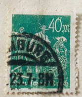 Allemagne/Empire -  #227 40M Farmers, Vert - VARIÉTÉ - Used Stamps