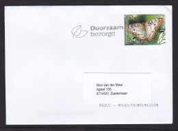 Netherlands: Cover, 2024, 1 Stamp, Butterfly From Bonaire Island, Insect, Animal, Dutch Antilles (traces Of Use) - Briefe U. Dokumente