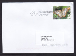 Netherlands: Cover, 2024, 1 Stamp, Butterfly From Bonaire Island, Insect, Animal, Dutch Antilles (traces Of Use) - Covers & Documents