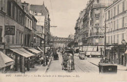 XXX -(75) PARIS - LA RUE LECOURBE ET LE METROPOLITAIN - ANIMATION - 2 SCANS - Paris (15)