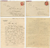 Germany 1926 2 Covers W/ Letters; Vohwinkel To Ostenfelde; 10pf. German Eagle & Rhineland - Lettres & Documents