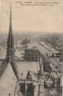 XXX -(75) PARIS - PANORAMA DE LA SEINE - VUE PRISE DE NOTRE DAME - 2 SCANS - Notre-Dame De Paris