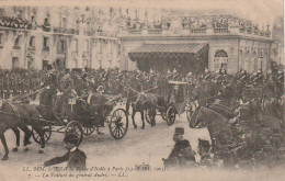 XXX -(75) LE ROI ET LA REINE D' ITALIE A PARIS ( 14/18 OCT. 1903 )- LA VOITURE DU GENERAL ANDRE - ANIMATION  - 2 SCANS - Other & Unclassified