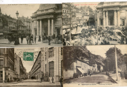 25 - Besançon - Lot De 4 Cartes - Place St Pierre; Rue Republique; Tarragnos; Marche Aux Fleurs - Besancon