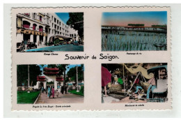 TONKIN INDOCHINE VIETNAM SAIGON #18623 SOUVENIR DE SAIGON GARAGE CHARNER REPIQUAGE RIZ MARCHANDE VOLAILLE - Vietnam