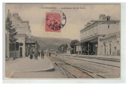 89 TONNERRE #19095 INTERIEUR DE LA GARE TRAIN - Tonnerre