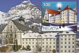 Switzerland 2020 - 900 Years Engelberg Monastery Carte Maximum - Cartoline Maximum