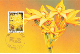 CARTE MAXIMUM #23569 NOUVELLE CALEDONIE NOUMEA 1993 BANGKOK FLEURS - Cartes-maximum