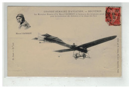 AVIATION #18248 AVION PLANE AVIATEUR MARCEL HANRIOT SUR MONOPLAN HANRIOT SOUVENIR GRANDE SEMAINE AVIATION - ....-1914: Précurseurs