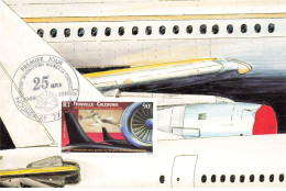 CARTE MAXIMUM #23418 NOUVELLE CALEDONIE NOUMEA AEROPORT LA TONTOUTA 1993 AVION AVIATION - Cartoline Maximum