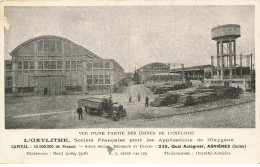 92 ASNIERES #23295 OXYLITHE USINE APPLICATIONS D L OXYGENE QUAI AULAGNIER CHATEAU D EAU - Asnieres Sur Seine